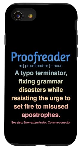 Korrekturleser Hülle für iPhone SE (2020) / 7 / 8 von Proofreader Humour Apparel