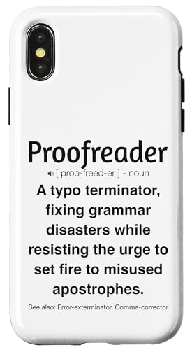 Korrekturleser Hülle für iPhone X/XS Korrekturleser Hülle für iPhone X/XS von Proofreader Humour Apparel