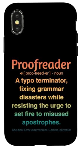 Korrekturleser Hülle für iPhone X/XS Korrekturleser Hülle für iPhone X/XS von Proofreader Humour Apparel