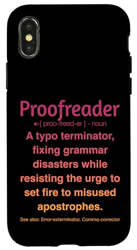 Korrekturleser Hülle für iPhone X/XS Korrekturleser Hülle für iPhone X/XS von Proofreader Humour Apparel