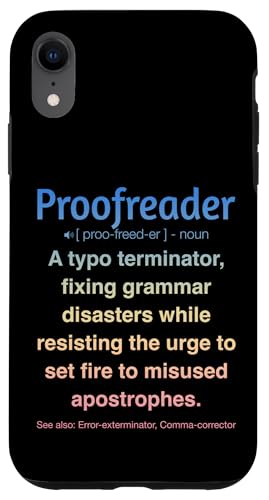 Korrekturleser Hülle für iPhone XR Korrekturleser Hülle für iPhone XR von Proofreader Humour Apparel