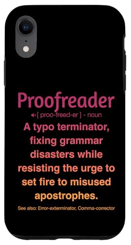 Korrekturleser Hülle für iPhone XR Korrekturleser Hülle für iPhone XR von Proofreader Humour Apparel