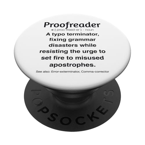Korrekturleser PopSockets Klebender PopGrip Korrekturleser PopSockets Klebender PopGrip von Proofreader Humour Apparel