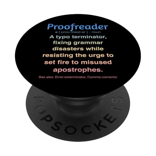 Korrekturleser PopSockets Klebender PopGrip Korrekturleser PopSockets Klebender PopGrip von Proofreader Humour Apparel