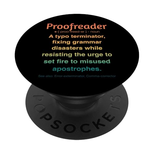 Korrekturleser PopSockets Klebender PopGrip Korrekturleser PopSockets Klebender PopGrip von Proofreader Humour Apparel
