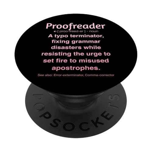 Korrekturleser PopSockets Klebender PopGrip Korrekturleser PopSockets Klebender PopGrip von Proofreader Humour Apparel