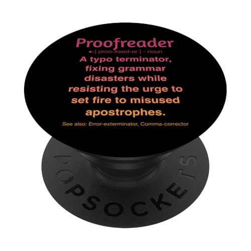 Korrekturleser PopSockets Klebender PopGrip Korrekturleser PopSockets Klebender PopGrip von Proofreader Humour Apparel