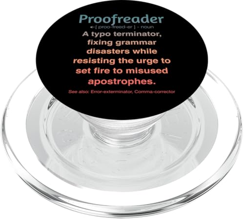 Korrekturleser PopSockets PopGrip für MagSafe Korrekturleser PopSockets PopGrip für MagSafe von Proofreader Humour Apparel