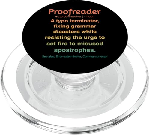 Korrekturleser PopSockets PopGrip für MagSafe Korrekturleser PopSockets PopGrip für MagSafe von Proofreader Humour Apparel