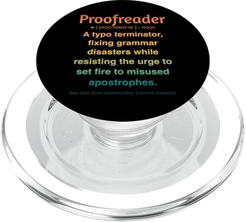 Korrekturleser PopSockets PopGrip für MagSafe Korrekturleser PopSockets PopGrip für MagSafe von Proofreader Humour Apparel