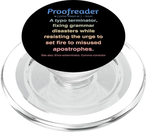 Korrekturleser PopSockets PopGrip für MagSafe Korrekturleser PopSockets PopGrip für MagSafe von Proofreader Humour Apparel