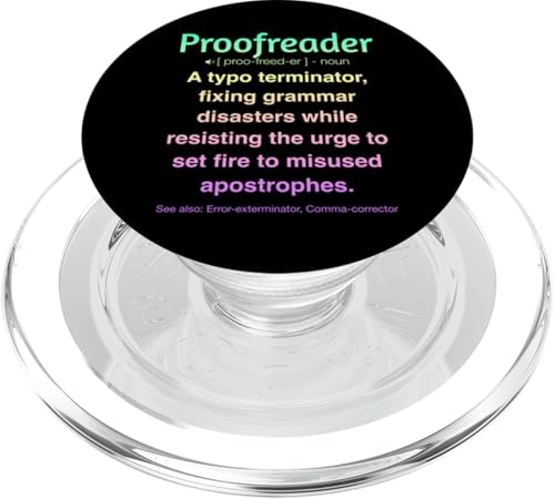 Korrekturleser PopSockets PopGrip für MagSafe Korrekturleser PopSockets PopGrip für MagSafe von Proofreader Humour Apparel
