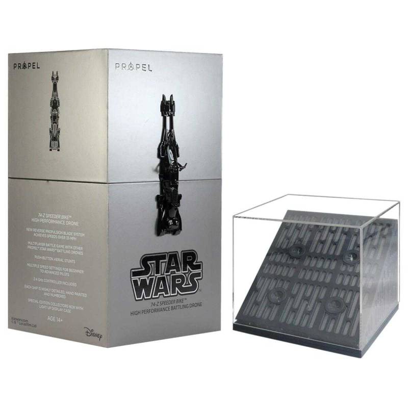 Propel Star Wars Vitrine mit Sammelbox für Speeder Bike 74-Z Drohne B-Ware von Propel