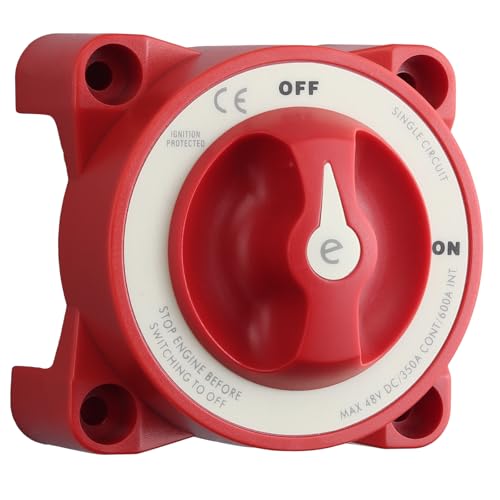 Autobatterieschalter Batterietrennschalter 350 Amp Marineschalter 2 Position Batterieschalter Stromkreis Trennschalter Trennschalter für Marine Boot Auto LKW von Proster