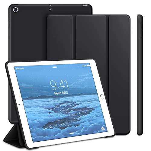 ProtUTab iPad-Hülle 10.2, Auto Wake & Sleep iPad 9. Generation Hülle, Lightweight Smart Cover Case for iPad 10.2, Schwarz von ProtUTab