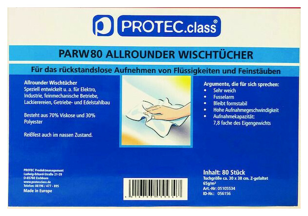 PARW80 Allrounder Wischtücher von Protec.Class