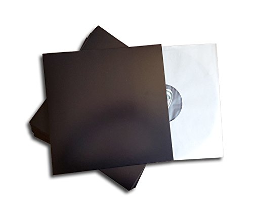 LP Schallplatten Cover schwarz Protected (25 Stück) von Protected
