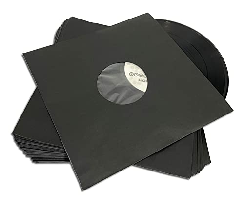 Protected 25cm/10inch Cover Papier schwarz gefüttert von Protected