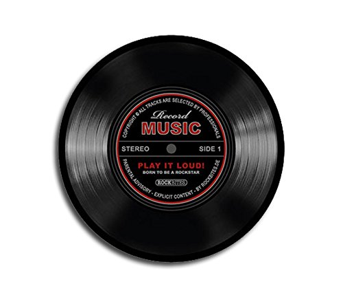 Protected Mousepad Record Music schwarz Protected Mousepad Record Music schwarz von Protected