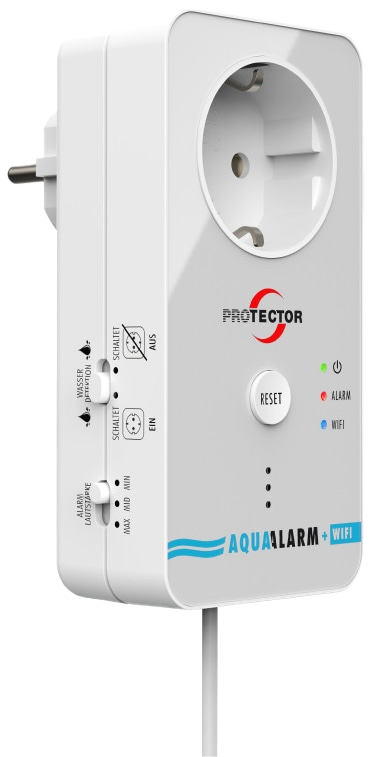 PROTECTOR Wassermelder WA 11, mit Abschaltfunktion, WiFi u. APP von Protector