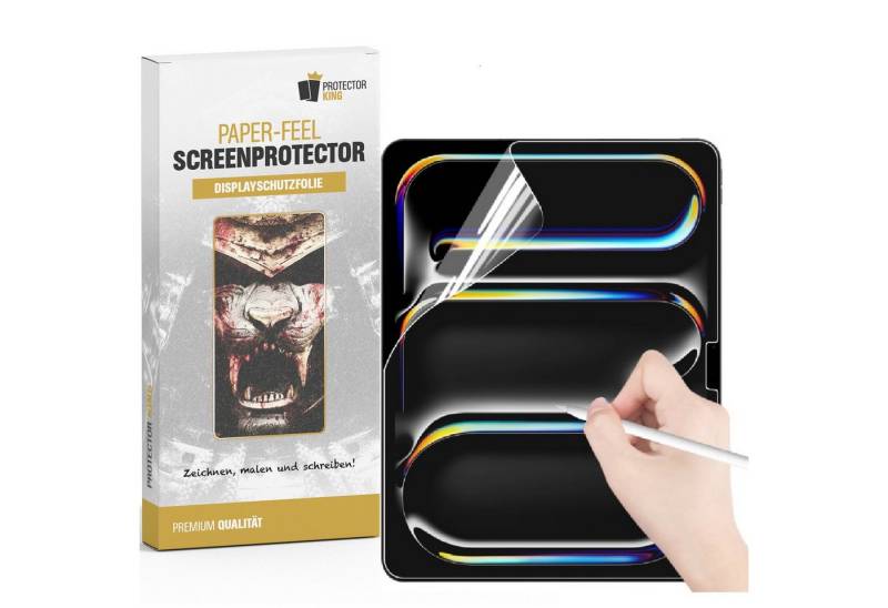 Protectorking Displayschutzfolie 4x Paperfeel für iPad Pro 11 2024 matt Anti-Reflex entspiegelt Display, 1-Stück, Anti-Reflex, matt, entspiegelt von Protectorking