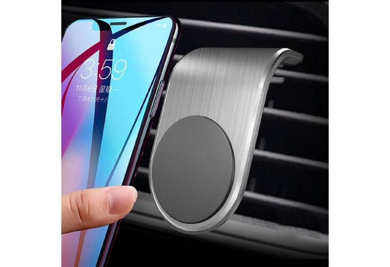 Protectorking Displayschutzfolie Auto Magnetisch Handyhalterung KFZ Lüftungsgitter Halterung Silber, Schutz. von Protectorking
