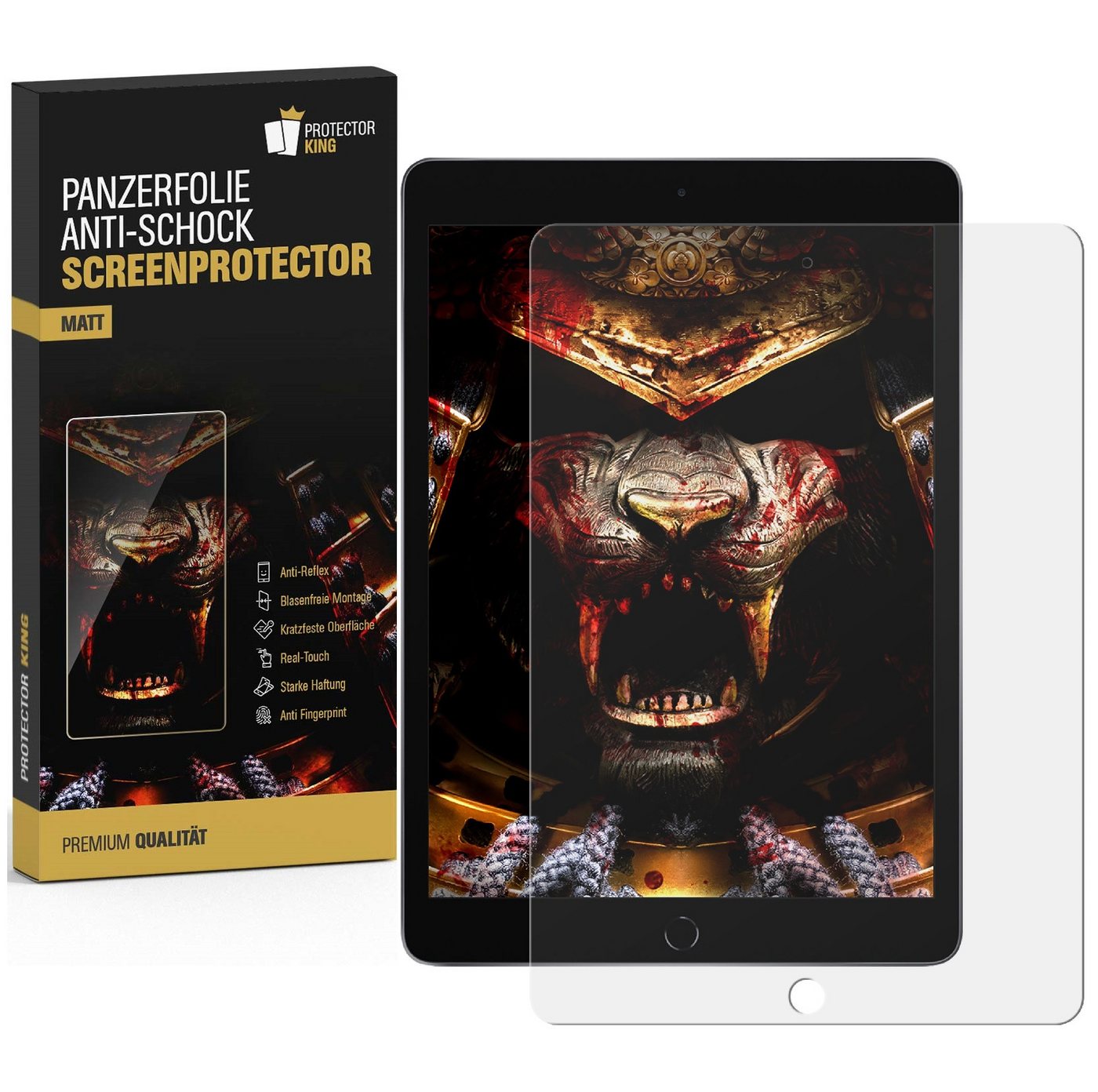 Protectorking Schutzfolie 1x 9H Panzernanoglas für Apple iPad Mini 3 MATT ANTI-REFLEX FLEXIBLER, (1-Stück), ANTI-BRUCH-ANTI-STOß von Protectorking