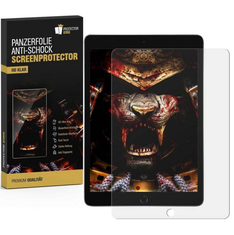 Protectorking Schutzfolie 1x 9H Panzernanoglas für iPad Mini 5 (2019) FULL COVER 3D KLAR Display, (1-Stück), ANTI-BRUCH-ANTI-STOß von Protectorking