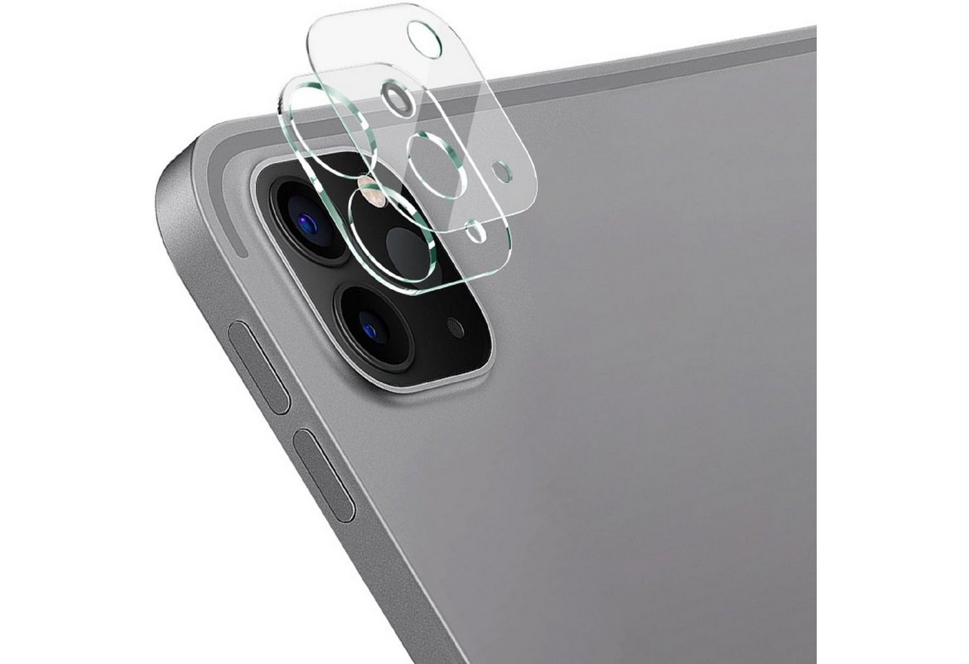 Protectorking Schutzfolie 1x Kamera 9H Panzerhartglas für iPad Pro 11 10.9 2022 3D KLAR ECHTES, (1-Stück), Kameraschutzglas, Schutzglas Echtglas Tempered 9H Panzerglas 3D-KLAR von Protectorking
