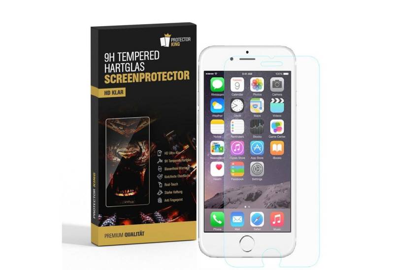 Protectorking Schutzfolie 2x 3D A++ 9H Hartglas für iPhone 7 Plus Displayschutz Schutzglas Schut, (2-Stück), Displayschutzglas, Schutzglas Echtglas Tempered 9H Härte HD-KLAR von Protectorking