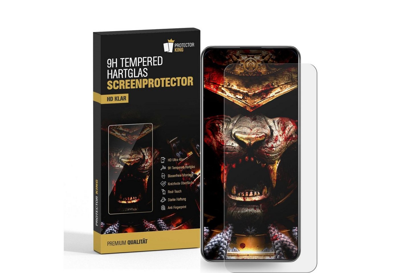 Protectorking Schutzfolie 2x 9H Panzerglas für Samsung Galaxy M52 Displayschutz Panzerfolie, (2-Stück), Displayschutzglas, Schutzglas Echtglas Tempered 9H Härte HD-KLAR von Protectorking