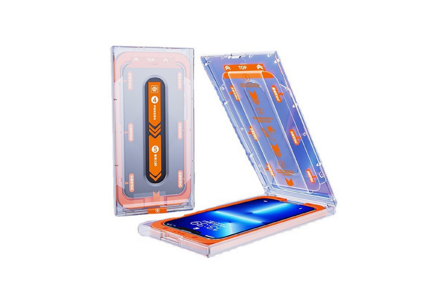 Protectorking Schutzfolie 2x MagicBox 9H Panzerhartglas für iPhone XR 3D KLAR Displayschutz, (2-Stück), echtes Tempered 9H Panzerhartglas schutzglas 3D-KLAR Screen Protector von Protectorking