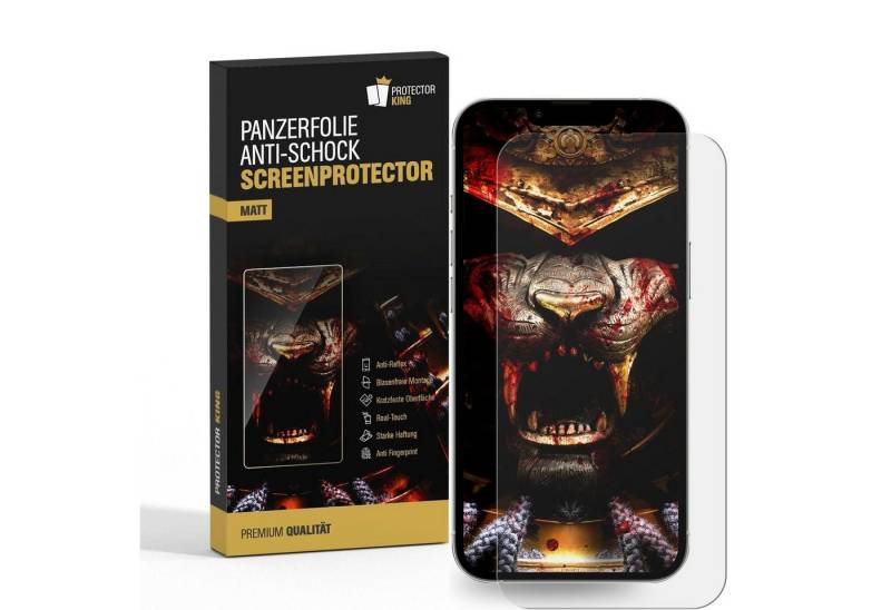 Protectorking Schutzfolie 2x Panzerfolie für iPhone 14 Pro Displayschutz MATT Schutzfolie Entspi, (2-Stück), ANTI-REFLEX/ ANTI-KRATZ/ ANTI-BRUCH/ ANTI-SCHMUTZ von Protectorking