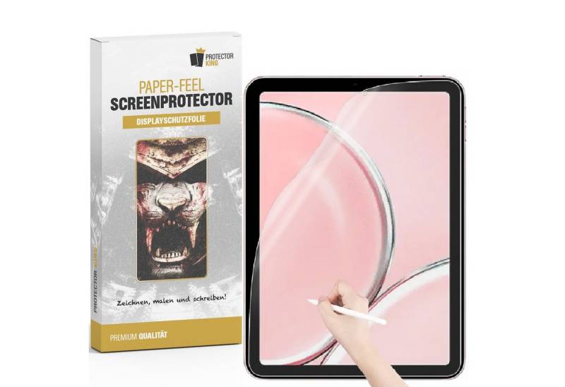 Protectorking Displayschutzfolie 2x Paperfeel für iPad Mini 6 Displayschutz Schreiben Malen Skizzieren, 2-Stück, ENTSPIEGELT von Protectorking