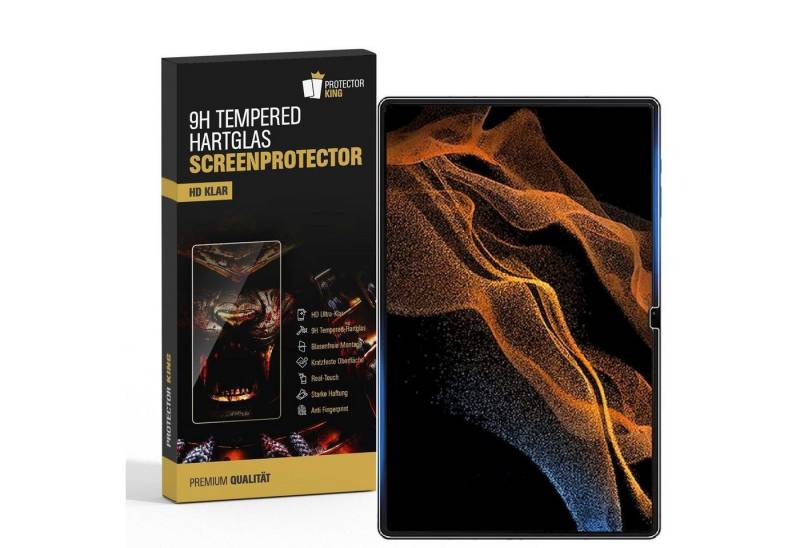 Protectorking Schutzfolie 4x 9H Panzerglas für Samsung Galaxy Tab S8 Ultra Displayschutz Schutzg, (4-Stück), klar von Protectorking
