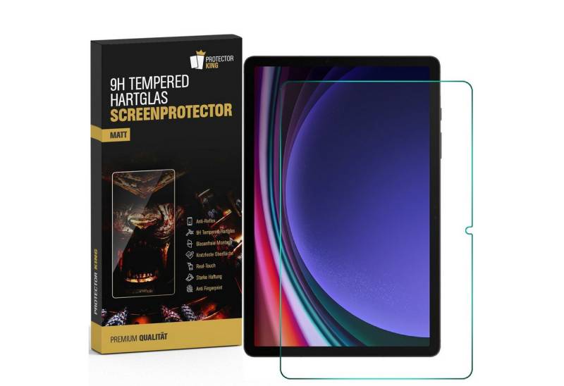 Protectorking Displayschutzfolie 5x 9H Panzerglas für Samsung Galaxy Tab S9 Plus Displayschutz Schutzgl, 5-Stück, ENTSPIEGELT von Protectorking