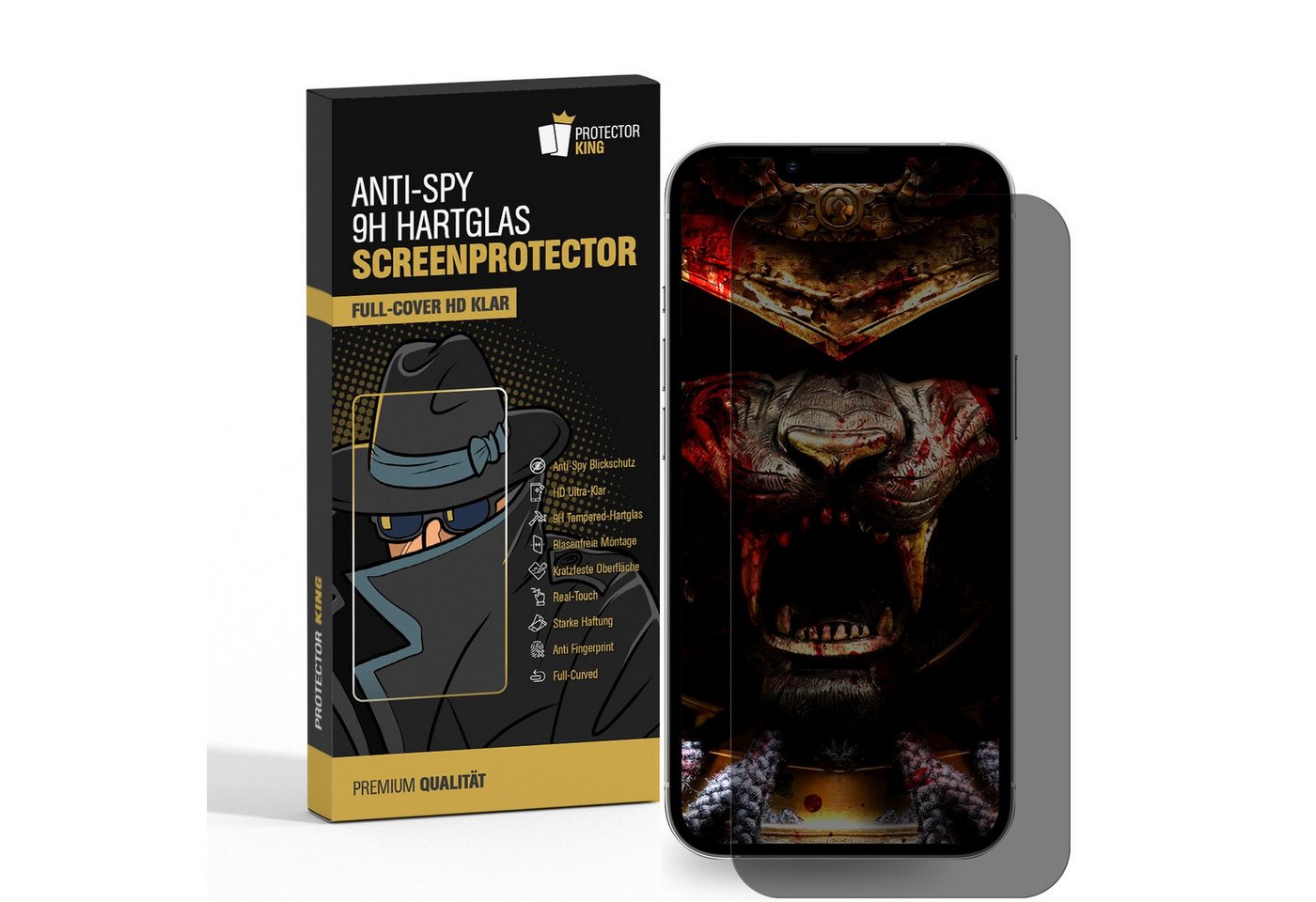 Protectorking Schutzfolie 5x Blickschutz 9H Panzerhartglas für iPhone 14 Plus ANTI-SPY PRIVACY, (5-Stück), Displayschutz, Schutzglas ANTI-SPY PRIVACY BLICKSCHUTZ 9H Härte von Protectorking