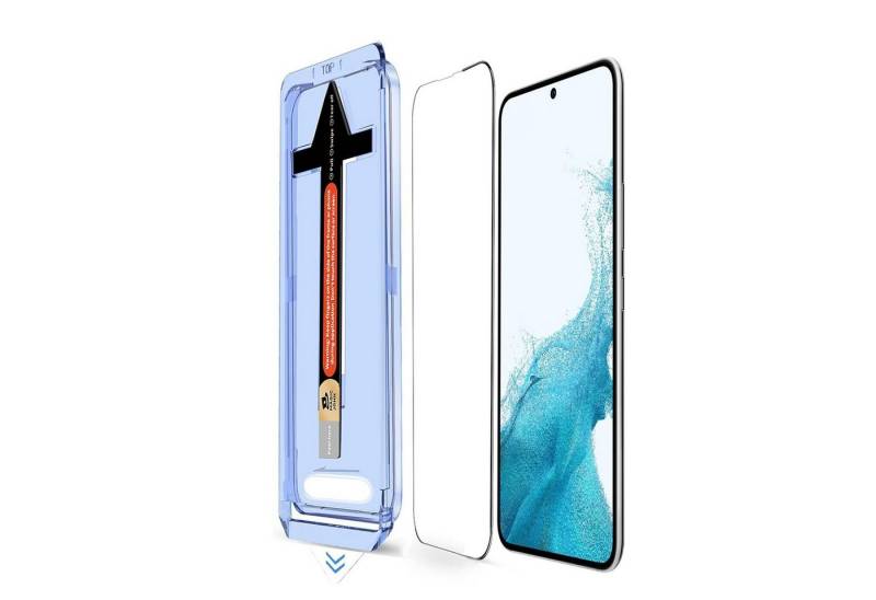 Protectorking Schutzfolie 6x 9H Panzerglas für Samsung Galaxy S22 Plus 3D KLAR Auto-Dust-Elimini, (6-Stück), FULL COVER Displayschutz Auto-Dust-Eliminierung 3D KLAR von Protectorking