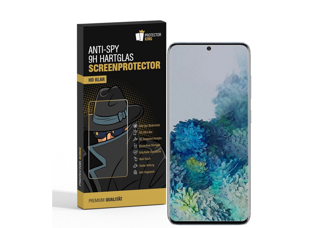 Protectorking Schutzfolie 6x Blickschutz 9H Panzerhartglas für Samsung Galaxy S20 FE Anti-Spion, (6-Stück), Displayschutz, Schutzglas ANTI-SPY PRIVACY BLICKSCHUTZ 9H Härte von Protectorking