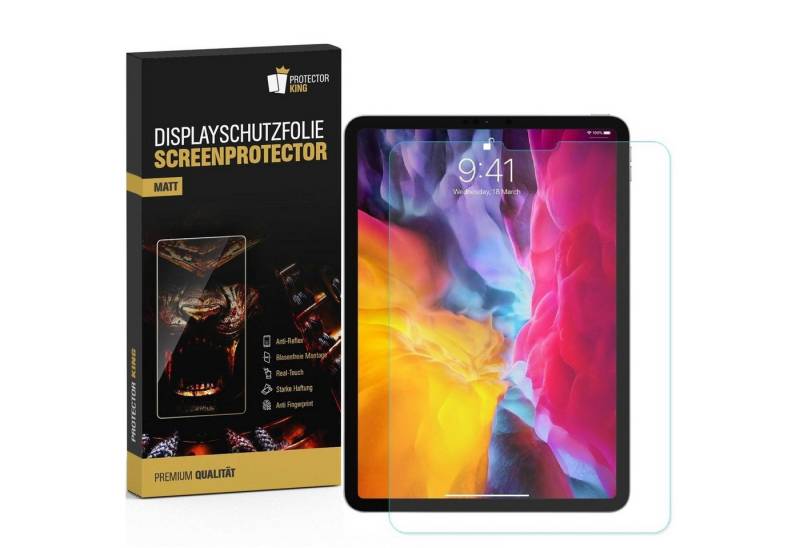 Protectorking Schutzfolie 6x Displayschutzfolie für iPad Pro 11 10.9 2018 2019 2020 2022 ANTI-RE, (6-Stück), Hochwertige Displayschutzfolie ANTI-REFLEX MATT ENTSPIEGELT von Protectorking