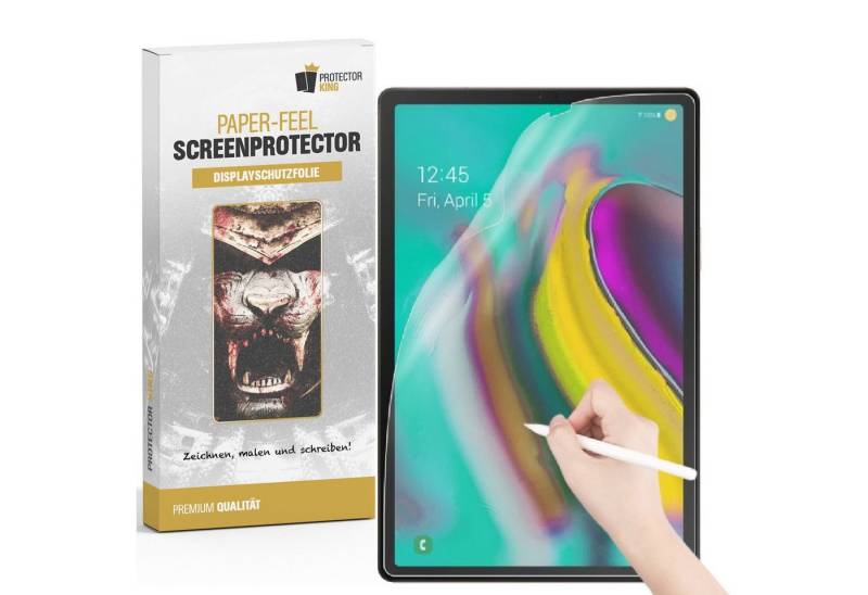 Protectorking Displayschutzfolie 6x Paperfeel für Samsung Galaxy Tab S5E Displayschutz Schreiben Malen, 6-Stück, Tablet von Protectorking