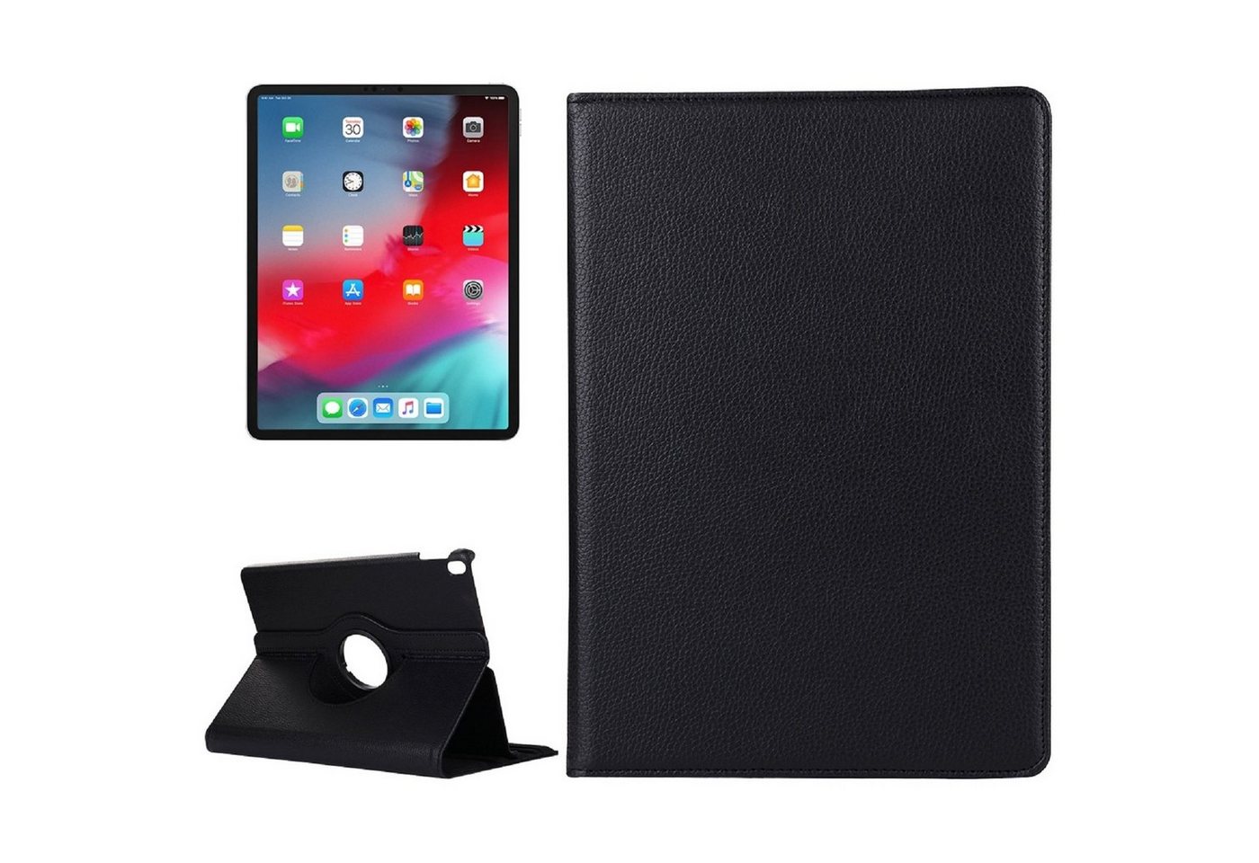 Protectorking Tablet-Hülle 1x Schutzhülle für iPad Pro 12.9 (2018-2019-2020-2021) Tablet Hülle 12.9 Zoll, Tablet Schutzhülle mit Wakeup/Sleep - Funktion, 360° Drehbar von Protectorking