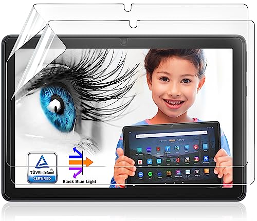 2 Stück Blaulichtfilter Schutzfolie Kompatibel mit Amazon Fire HD 10/ HD 10 Plus/HD 10 Kids/HD 10 Kids Pro Tablet, Blendschutz Displayschutzfolie Screen Protector für 10.1 Zoll (11th Gen, 2021) von Protescreen