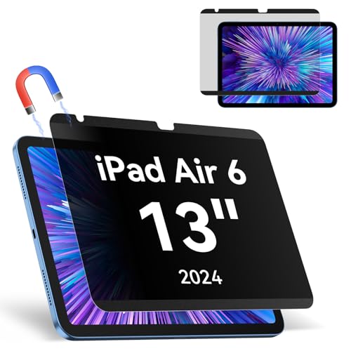 Magnetischer Blickschutzfilter Kompatibel Mit iPad Air 6. Generation 13 Zoll 2024, Abnehmbar Anti Glare Blaulicht Privacy Screen Displayschutz Sichtschutz Bubble-Free Wiederverwendbarer Magnetischer Blickschutzfilter Kompatibel Mit iPad Air 6. Generation 13 Zoll 2024, Abnehmbar Anti Glare Blaulicht Privacy Screen Displayschutz Sichtschutz Bubble-Free Wiederverwendbarer von Protescreen