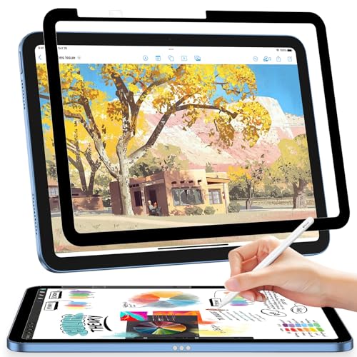Papier Folie Kompatibel mit iPad 10. Generation 10,9 Zoll 2022, Nanoadsorption Matte Papierfolie Schutzfolie Displayschutz Film Feel Paper Blendfreiem Screen Protector, Keine Blasen Papier Folie Kompatibel mit iPad 10. Generation 10,9 Zoll 2022, Nanoadsorption Matte Papierfolie Schutzfolie Displayschutz Film Feel Paper Blendfreiem Screen Protector, Keine Blasen von Protescreen