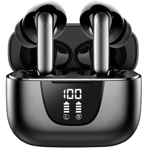Bluetooth Kopfhörer, Kopfhörer Kabellos Bluetooth 5.3 In Ear Kopfhörer mit 4 ENC Mikrofon, 2023 Neue Kabellose Kopfhörer Noise Cancelling Earbuds mit 56H Deep Bass, USB-C, IP7 Wasserdicht Ohrhörer von Protmex