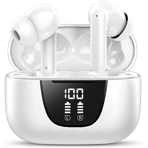 Protmex Vtkp Kopfhörer, Kopfhörer Kabellos Bluetooth 5.3 In Ear Kopfhörer mit 4 ENC Mikrofon, 2023 Neue Kabellose Kopfhörer Noise Cancelling Earbuds mit 56H Deep Bass, USB-C, IP7 Wasserdicht Ohrhörer von Protmex