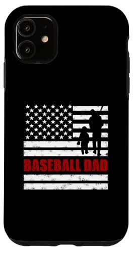 Stolzer Baseball Dad Amerikanische Flagge Sport Vatertag Hülle für iPhone 11 von Proud Baseball Dad American Flag Sports