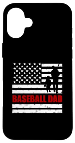 Stolzer Baseball Dad Amerikanische Flagge Sport Vatertag Hülle für iPhone 16 Plus von Proud Baseball Dad American Flag Sports
