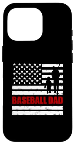 Stolzer Baseball Dad Amerikanische Flagge Sport Vatertag Hülle für iPhone 16 Pro von Proud Baseball Dad American Flag Sports